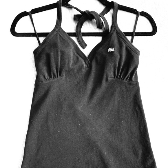 Lacoste Tops - Lacoste black halter top size 34